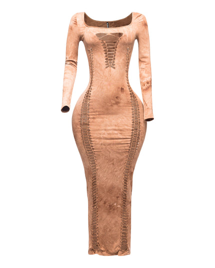 Cut out maxi dress - Muvin 