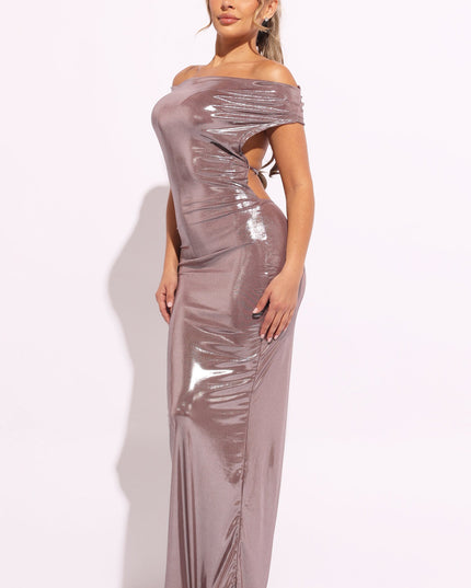 Off shoulder maxi dress - Muvin 