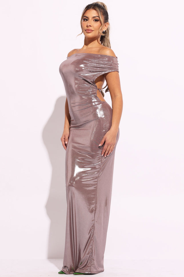 Off shoulder maxi dress - Muvin 