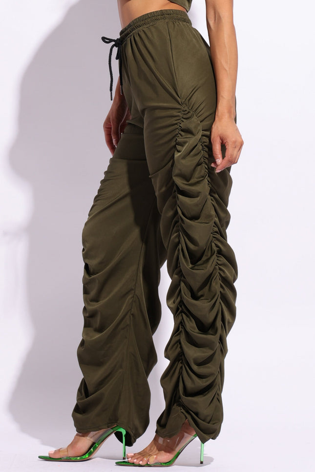 Shirring pants - Muvin 