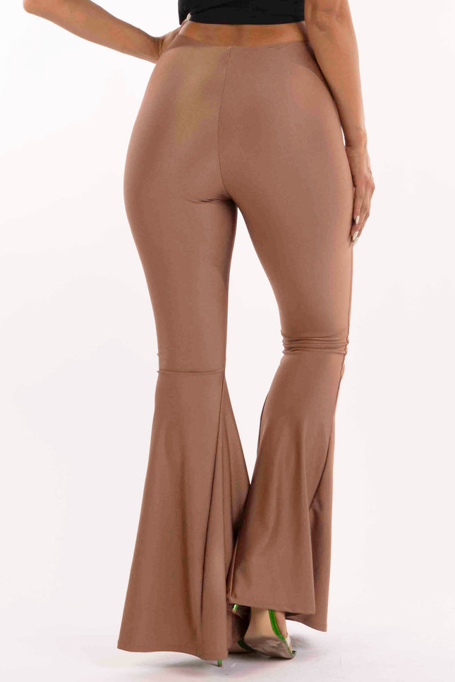 Shiny flare pants - Muvin 
