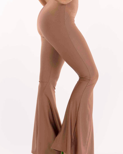 Shiny flare pants - Muvin 