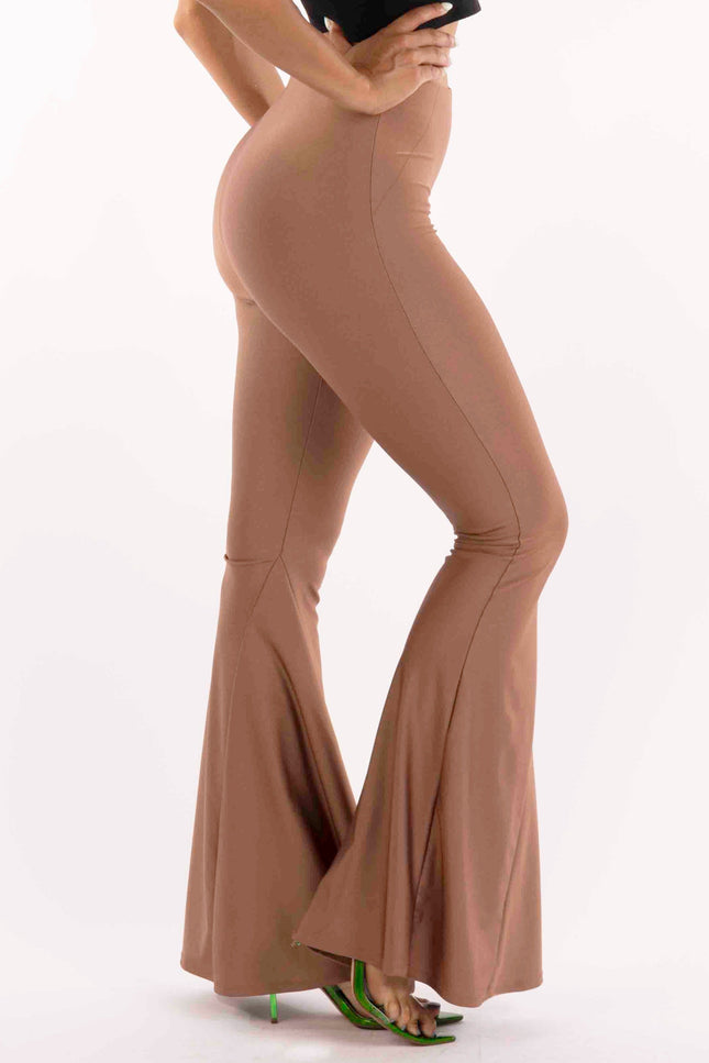 Shiny flare pants - Muvin 