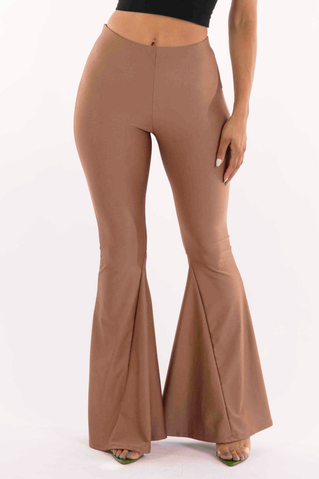 Shiny flare pants - Muvin 
