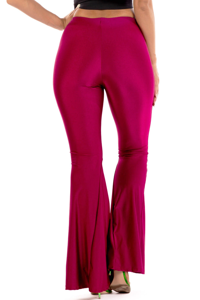 Shiny flare pants - Muvin 