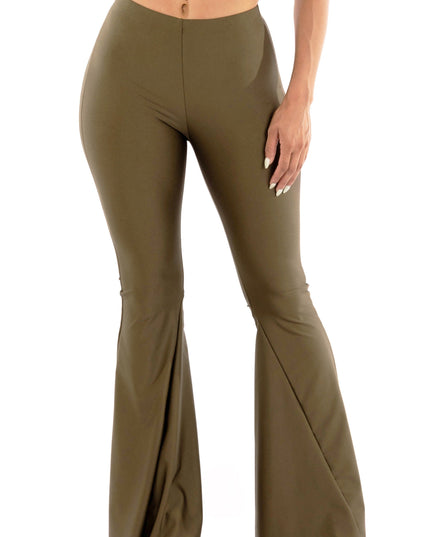 Shiny flare pants - Muvin 