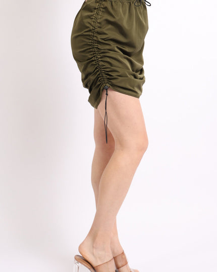Drawstring mini skirt - Muvin 
