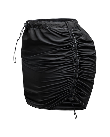 Drawstring mini skirt - Muvin 