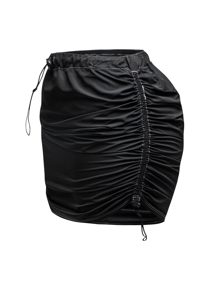 Drawstring mini skirt - Muvin 
