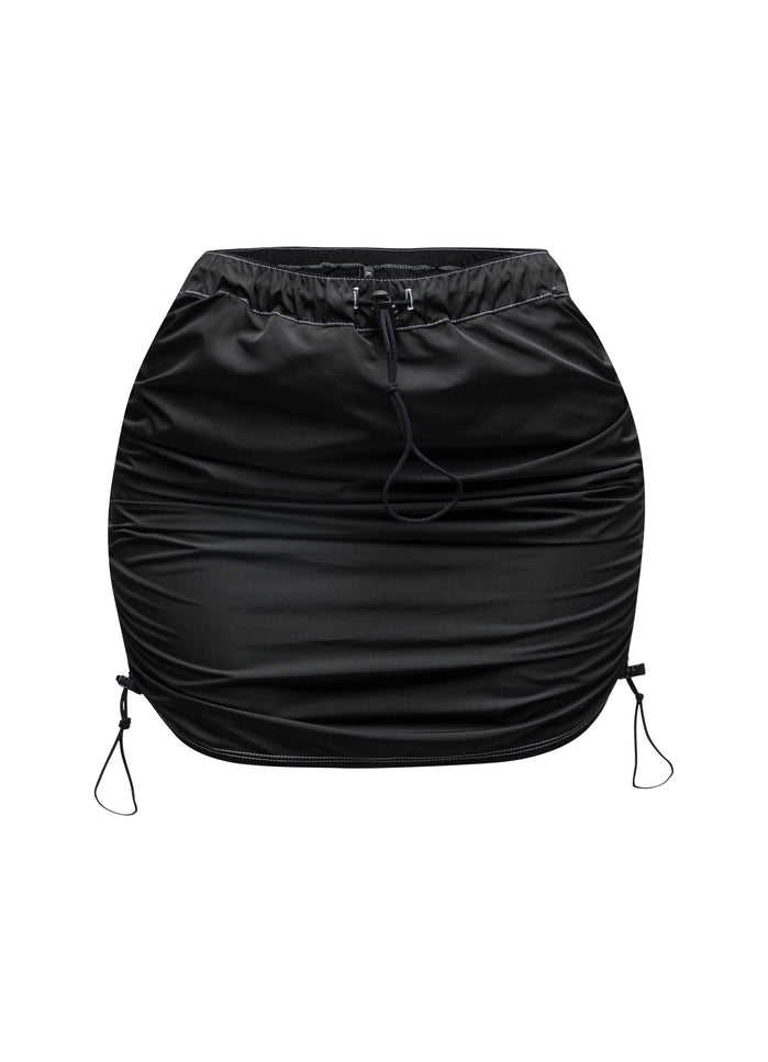 Drawstring mini skirt - Muvin 