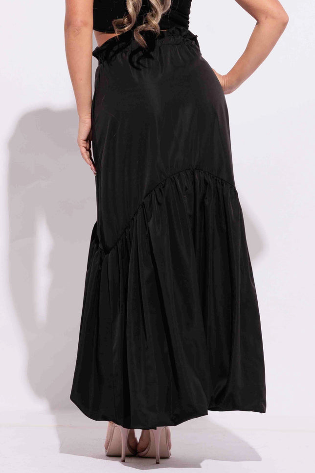 Flare High-Low maxi skirt - Muvin 