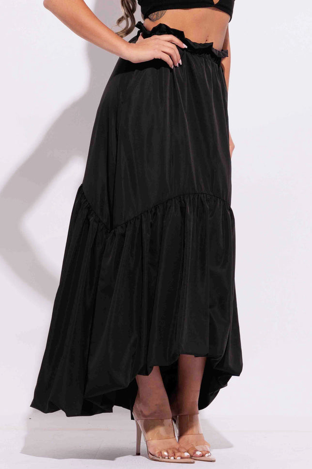 Flare High-Low maxi skirt - Muvin 