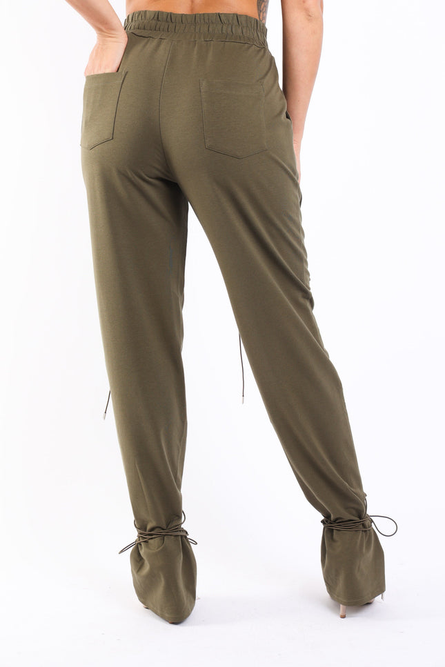 Parachute corded lace up jogger pants - Muvin 
