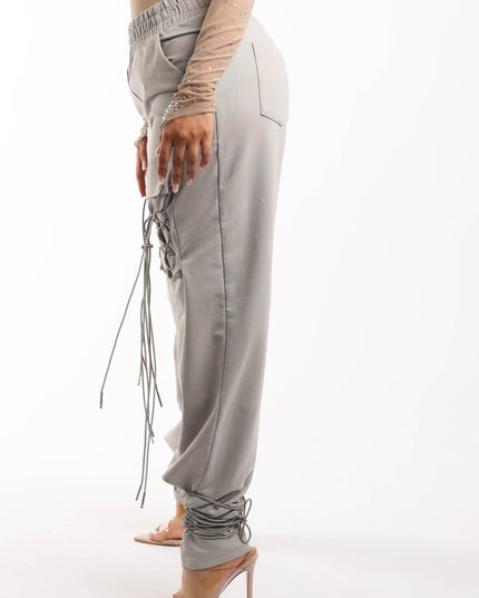 Parachute corded lace up jogger pants - Muvin 