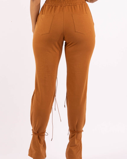 Parachute corded lace up jogger pants - Muvin 