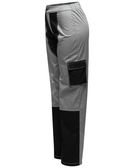 Color blocked pants with pockets - Muvin 