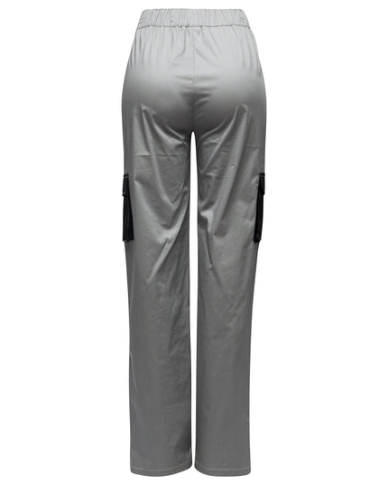 Color blocked pants with pockets - Muvin 