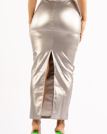 PU maxi skirt - Muvin 