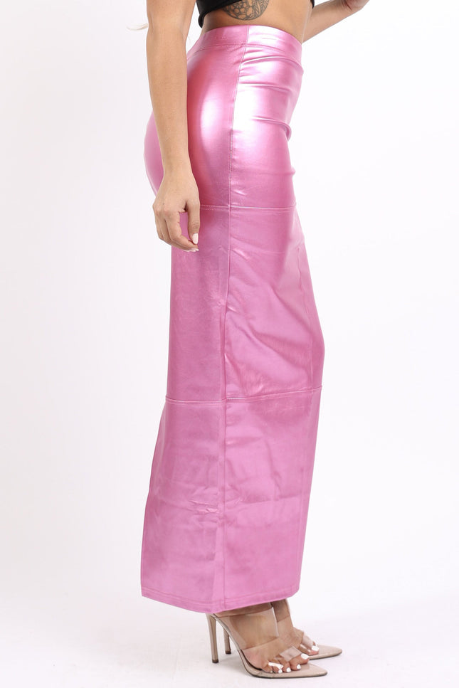 PU maxi skirt - Muvin 