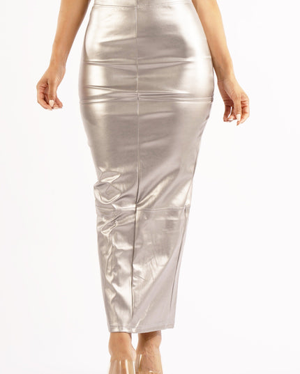 PU maxi skirt - Muvin 