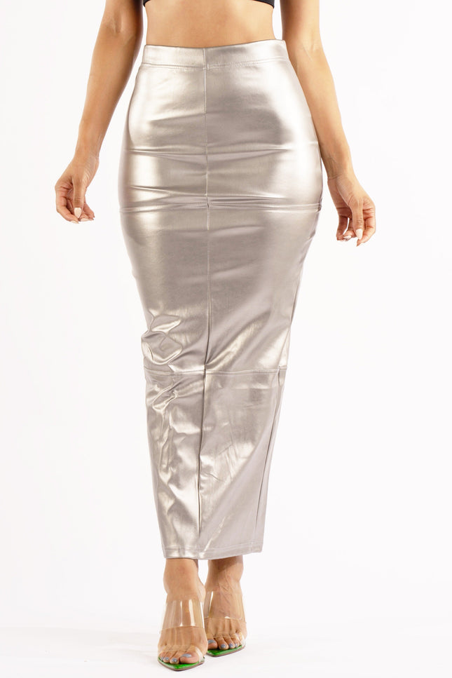 PU maxi skirt - Muvin 