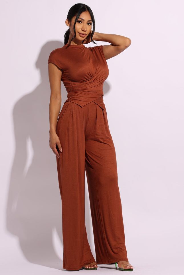 Cross wrap front buttons back set - Muvin 
