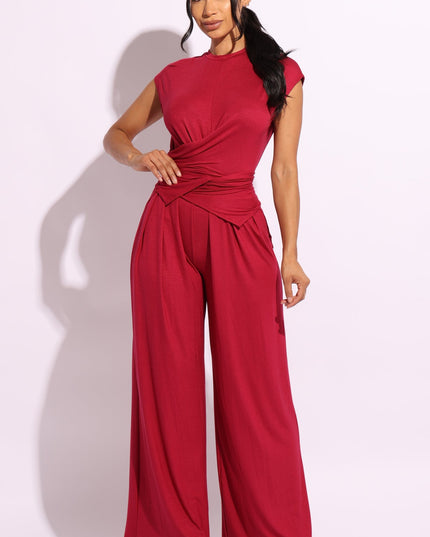 Cross wrap front buttons back set - Muvin 