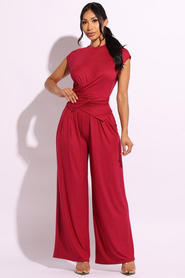 Cross wrap front buttons back set - Muvin 