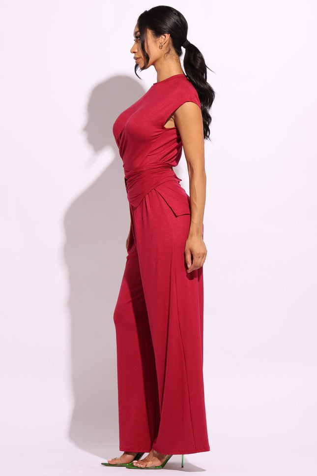 Cross wrap front buttons back set - Muvin 