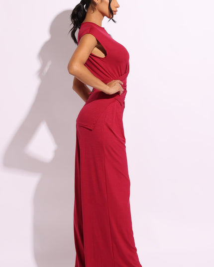 Cross wrap front buttons back set - Muvin 