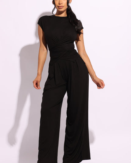 Cross wrap front buttons back set - Muvin 