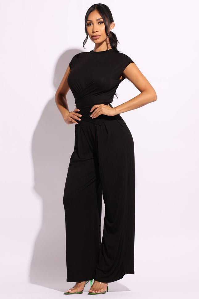 Cross wrap front buttons back set - Muvin 