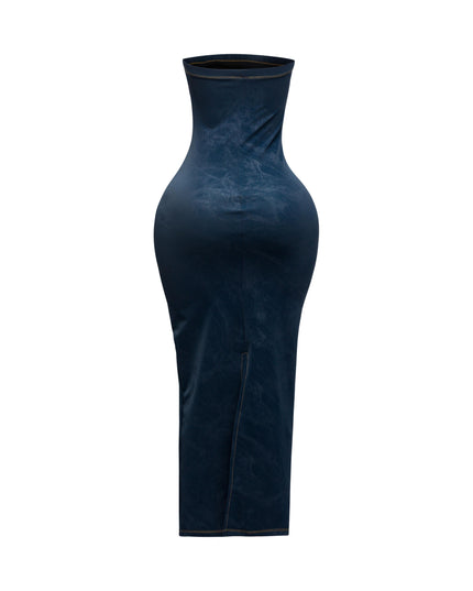Kangaroo pocket tube maxi dress - Muvin 