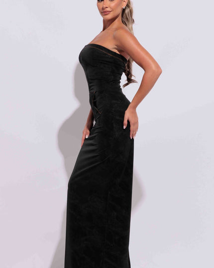 Kangaroo pocket tube maxi dress - Muvin 
