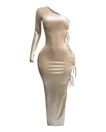 One shoulder maxi dress - Muvin 