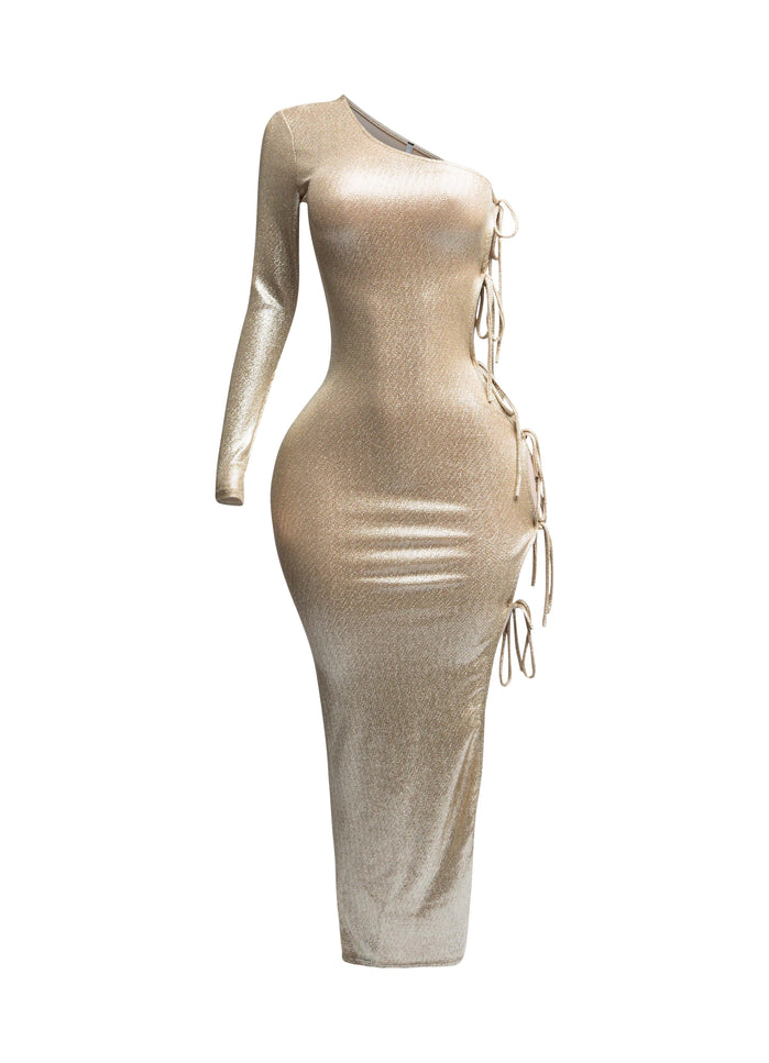 One shoulder maxi dress - Muvin 