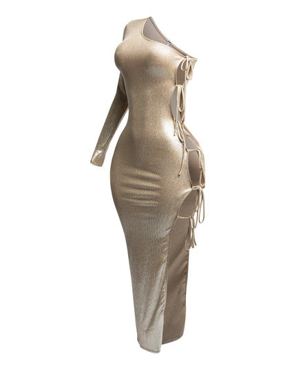 One shoulder maxi dress - Muvin 