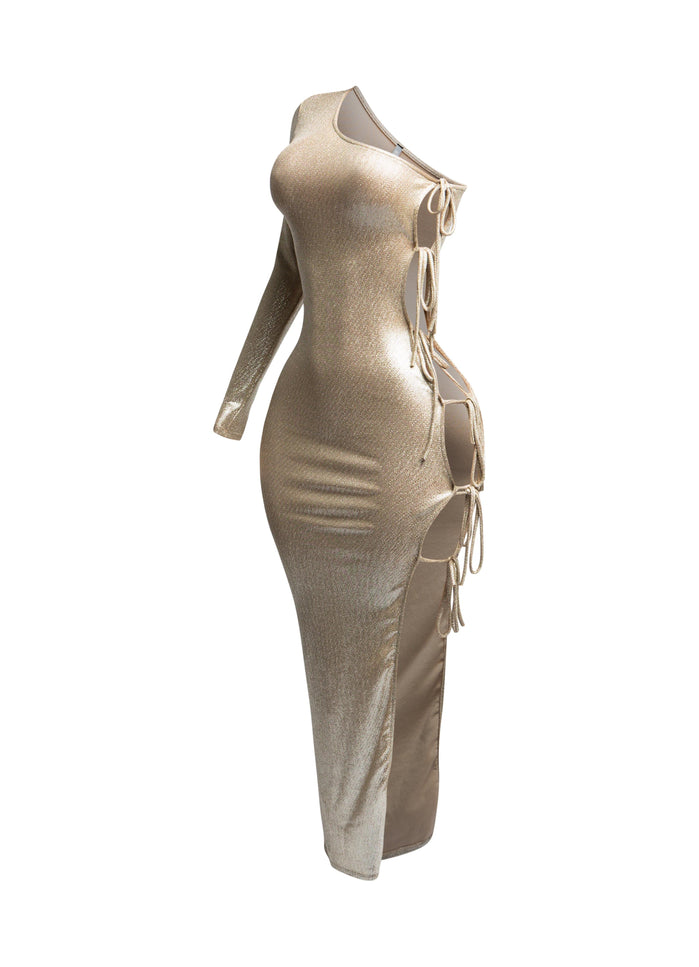 One shoulder maxi dress - Muvin 