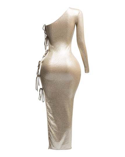 One shoulder maxi dress - Muvin 