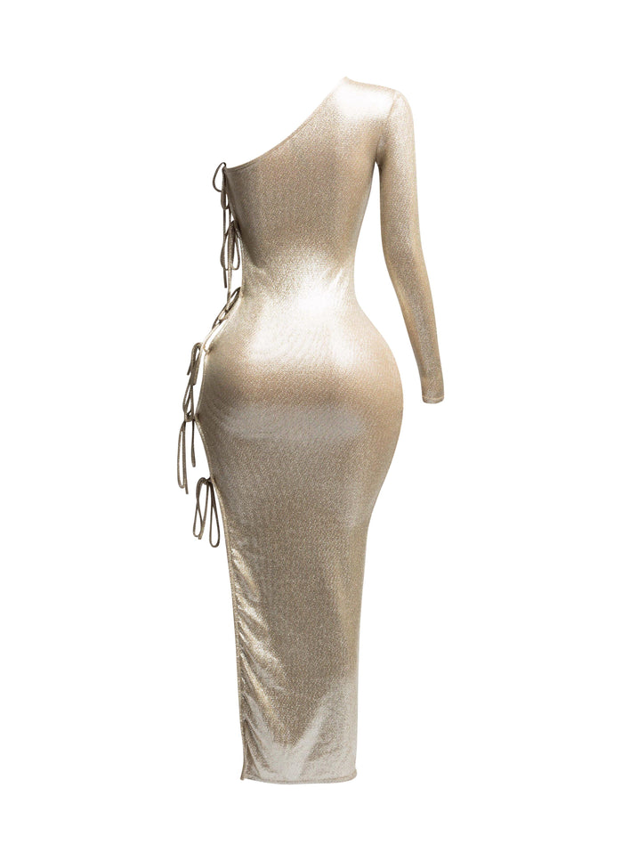 One shoulder maxi dress - Muvin 