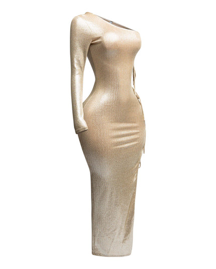One shoulder maxi dress - Muvin 
