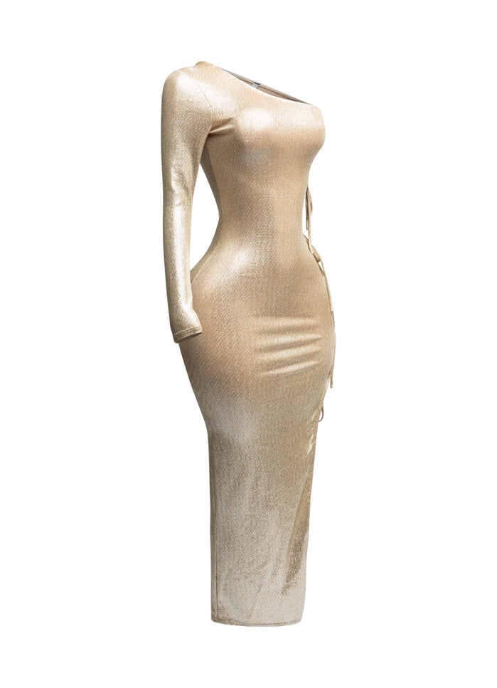 One shoulder maxi dress - Muvin 