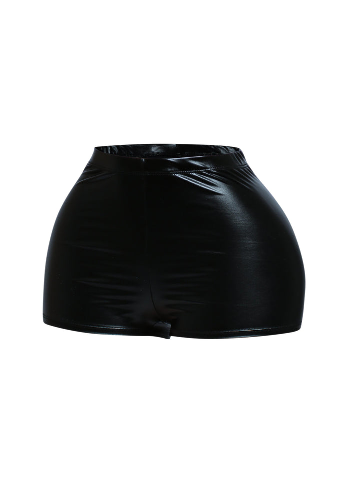 Shiny metallic shorts - Muvin 