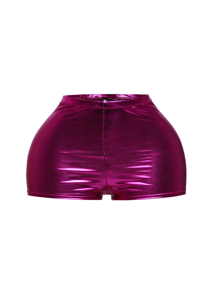 Shiny metallic shorts - Muvin 