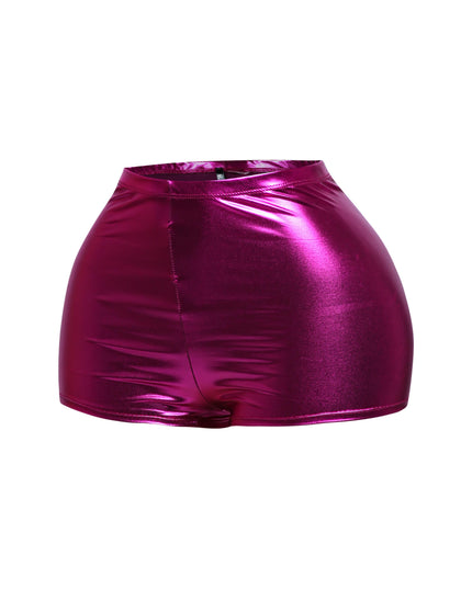 Shiny metallic shorts - Muvin 