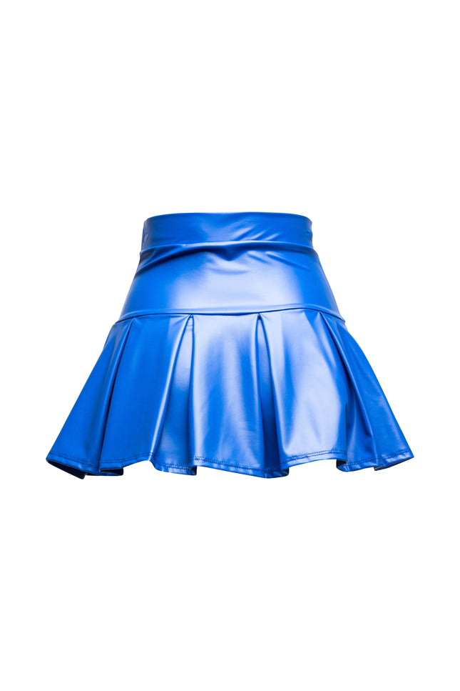 Pleated PU mini skirt - Muvin 