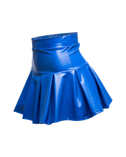 Pleated PU mini skirt - Muvin 
