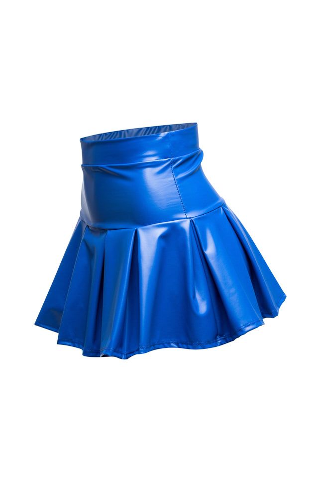 Pleated PU mini skirt - Muvin 