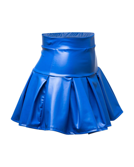 Pleated PU mini skirt - Muvin 