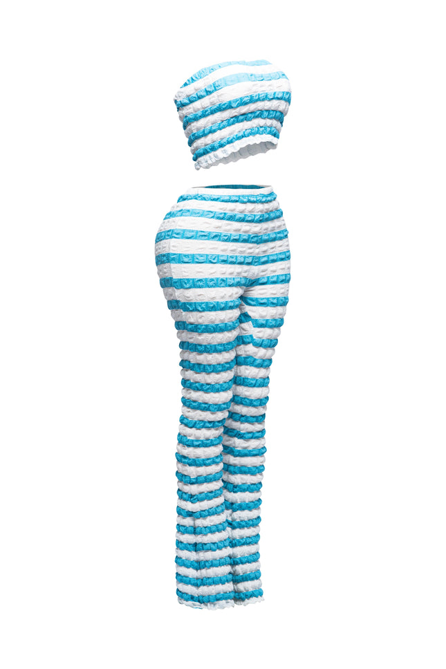 Popcorn Fabric Tube Top And Pants set - Muvin 